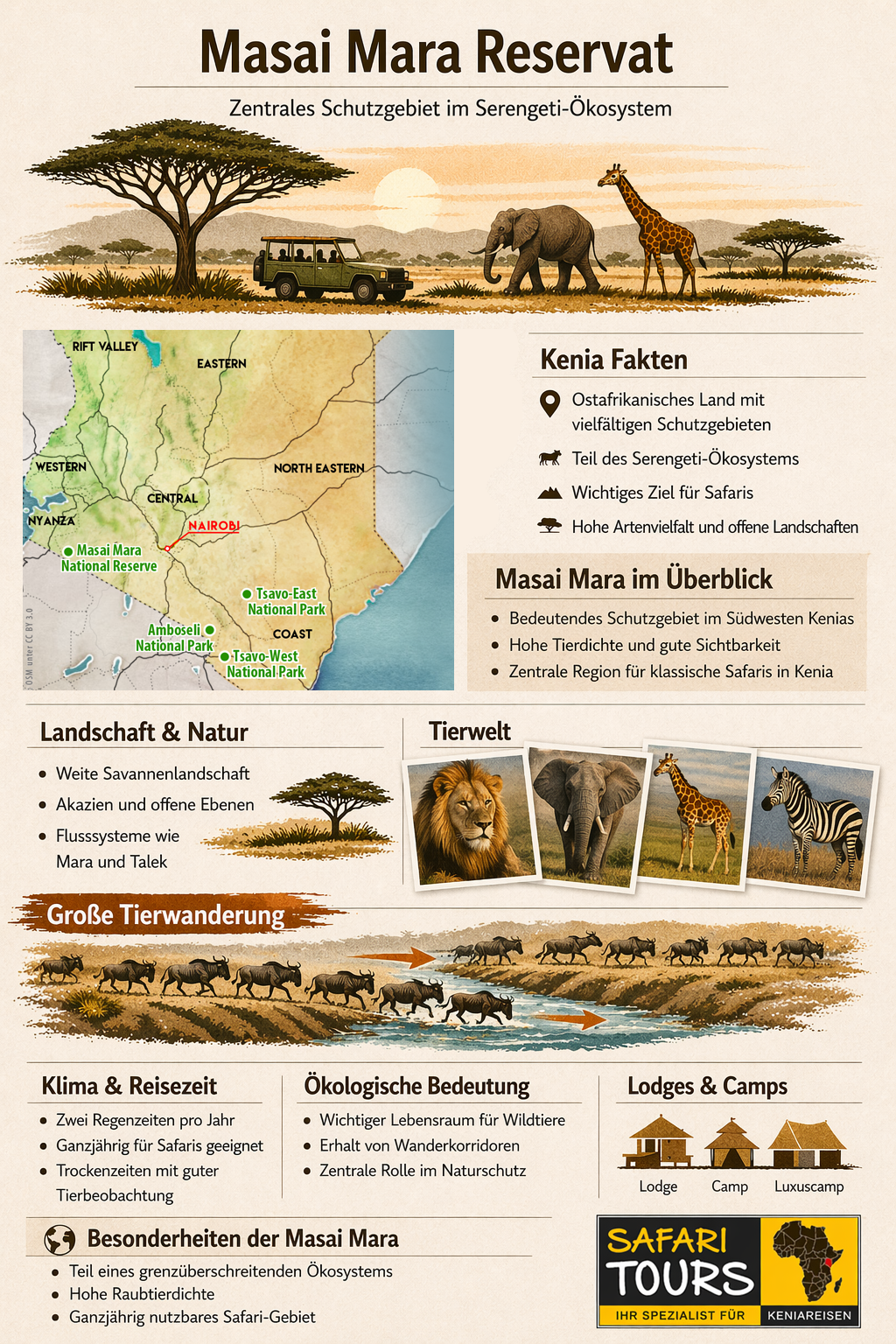 Infografik Masai Mara Safaris Infografik Masai Mara Safaris