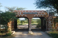 Parkeingang zum Samburu Schutzgebiet